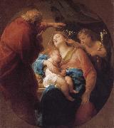 Pompeo Batoni Holy Family with St. John the Baptist oil painting on canvas
